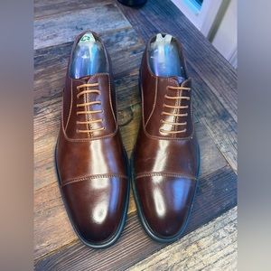 Men's Leather  Low Block Heels pointed Toe Oxfords  Casual Shoes (MB2)
